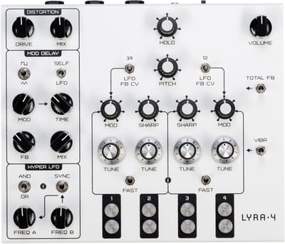 SOMA LABORATORY Lyra-4 White - synthesizer