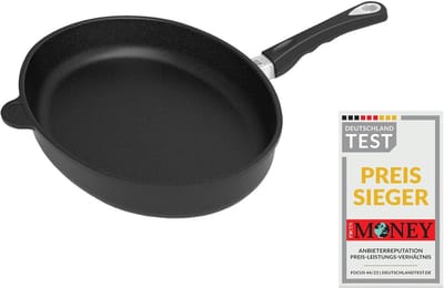 Vispan - Grillpan Pan - Vis Bereiden - Massieve Bodem - 41 x 27 cm - Zwart