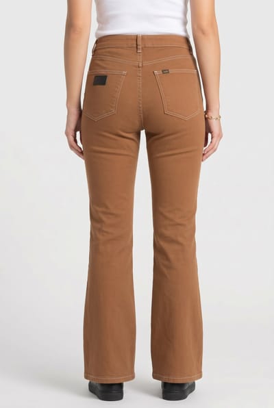Lois Riley-mn 7046 Montana Contrast Caramel Spread Size: W26L34 | Wide-Leg & Flared Pants Outlet | Dames | Bruin
