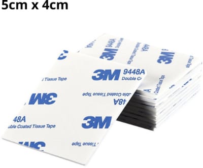 3M dubbelzijdig zelfklevende witte montage stickers | tape | plakband | foampad | 10 stuks | 5cm x 4cm