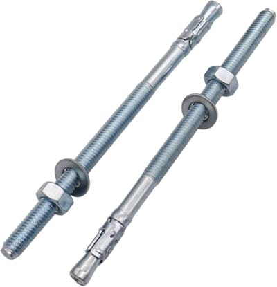 Verzinkte Wigankers M8 x 140 mm - 8 Stuks Metalen Pluggen voor Betrouwbare Bevestiging