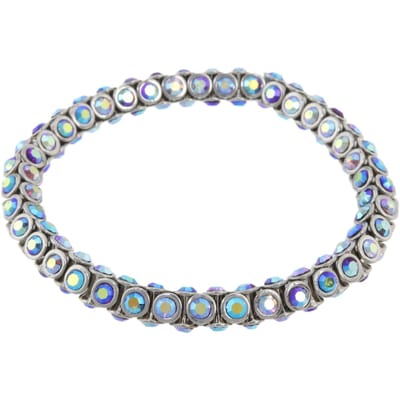 Behave - elastische armband - blauwe steentjes - sprankelend detail