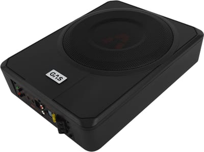Gas Audio Power Gas Max Level 1 Amplified Underseat Subwoofer 10 voor Auto Geluidssystemen en Hoogwaardige Geluidskwaliteit