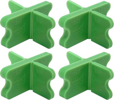 Deck Spacers - Vloer afstandhouders - Terras Bouwen - Vier Dikte Instellingen - 8 x 6 x 2 cm - Zwart