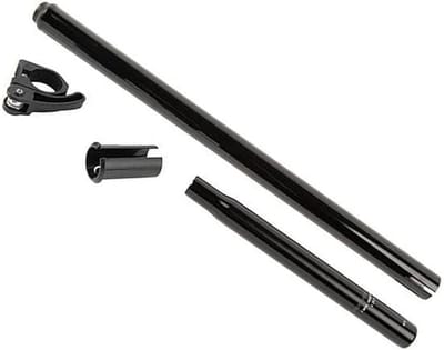 Zadelpen - Zitbuis - Vouwfiets Onderhoud - Telescopische Snap Fit - Zwart