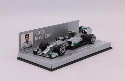 1:43 Diecast modelauto Mercedes AMG Petronas F1 Team W05 #6 GP Australië 2014 Nico Roberg Minichamps