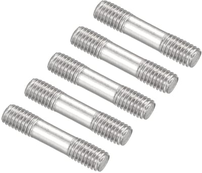 5 Stuks Dubbelzijdige Pin Schroeven M5 25mm van 304 RVS voor Huishoudelijk Gebruik en Klussen