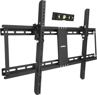 unho TV Muurbeugel - 32-85" Vaste Kantelbare Ultra Slanke TV Beugel - voor LED LCD OLED Plasma TV's - Waterpas Super Sterk - 132 lbs Gewichtscapaciteit - VESA tot 800 x 400