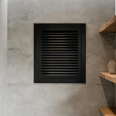 Ventilatierooster Paneel - Toegangsluik Afdekking - Ventilatie Verbeteren - Duurzaam Aluminium - Aanpasbare Maten - Wit