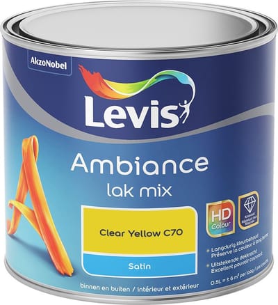Levis - Ambiance Lak Satin Mix - Clear Yellow C70 - Mengverf - 0,5 L