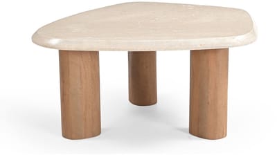 Starfurn Salontafel Nuvé - Organisch Hout/Marmer - 84x75x35cm