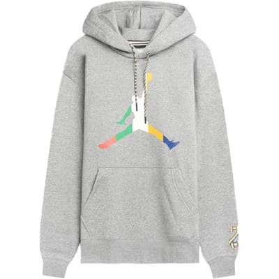 Sweatshirts Jordan Homme Gris à Capuche Modéré Regular S white