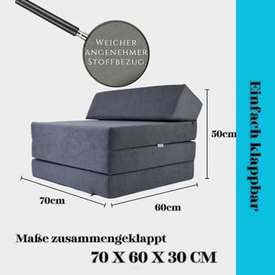 Comfortabele Vouwmatras voor Gasten | 200 x 70 x 10 cm | Ideaal voor Camping en Thuis