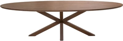 DÉJA Living Eettafel Lusa - Ovaal Bruin Eikenhout - 200x100x78cm