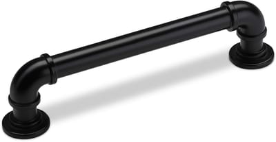 Meubelgreep TUBEOS Boorgatafstand 128 mm Zwart Beugelhandgreep van SOTECH