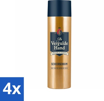 Vergulde Hand Scheerschuim 250 ml - Voordeelverpakking - 4 stuks