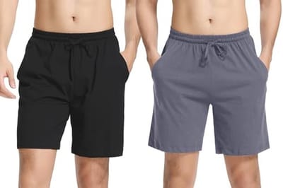 Katoenen Heren Pyjama Shorts - Ademend en Comfortabel voor Zomer