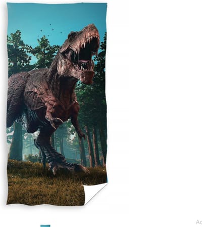 Carbotex Badlaken dinosaurus 70x140 cm