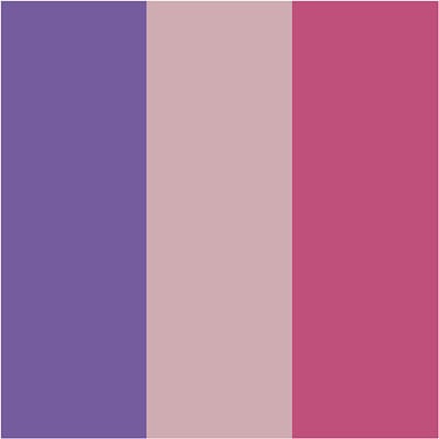 Plus Color Marker, L: 14,5 cm, lijndikte 1-2 mm, fuchsia, dusty rose, dark lilac, 5,5 ml, 3 stuk