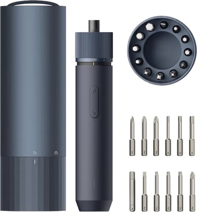 Mini Accuschroevendraaier met USB-C Oplaadkabel en LED-verlichting - 3,6 V Elektrische Schroevendraaier met 12 Bits