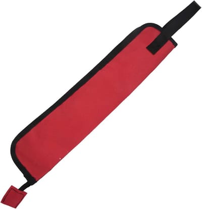 Drumstick tas met buitenzak, waterafstotend nylon, draaghandvat en 2 interne vakken voor drumsticks, 46 x 10 x 2 cm