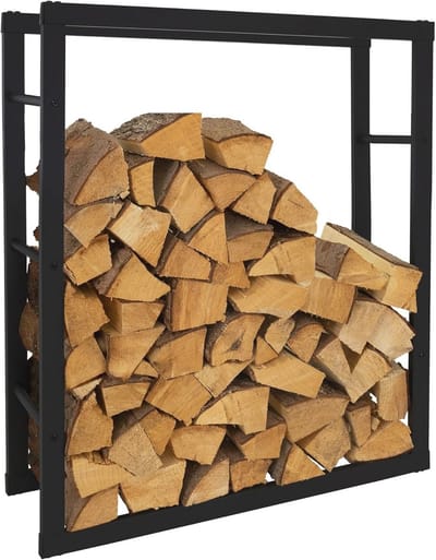 Metalen brandhoutrek 80x100 cm - Modern en duurzaam voor binnen en buiten