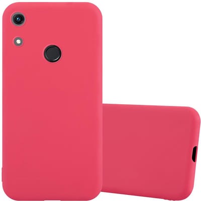 Cadorabo Hoesje geschikt voor Honor 8A in CANDY ROOD - Beschermhoes gemaakt van flexibel TPU silicone Case Cover