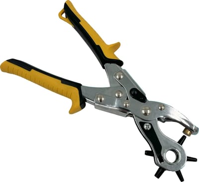 Revolverpons 2,5 - 5 mm voor riemleer revolverponstang gaatjestang voor riem ponstang revolvertang gaatjesmaker gaten tang