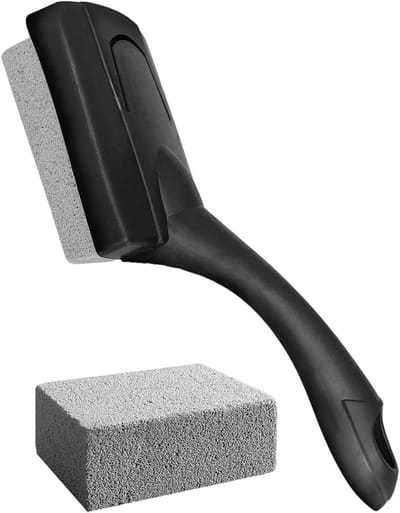 Vuilverwijderaar Puimsteen - Schrobgereedschap Handvat - Keuken Reinigen - Krasbestendige Verzorging - 25 cm - Meerkleurig