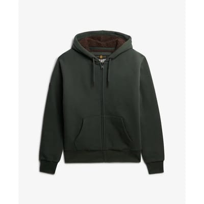 Superdry - Borg Gevoerde Zip Hoodie - Heren - Hoodies