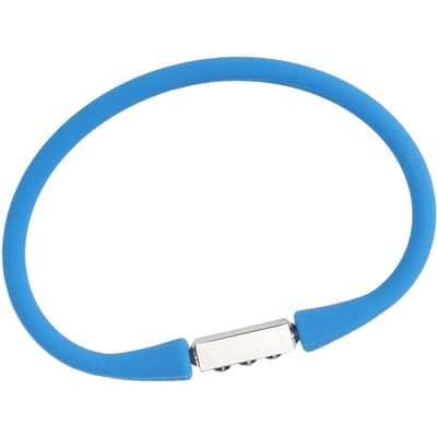 Mannen Vrouwen Negatieve Ionen Balans Energie Armband Magnetische Therapie Siliconen Sport Polsband voor blauw