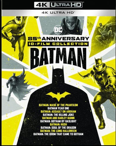 Batman: Mask of the Phantasm / Year One / Assault on Arkham / The Killing Joke / Gotham by Gaslight / Hush / Soul of the Dragon / The Long Halloween / The Doom That Came to Gotham / Batman and Harley Quinn [BOX] [10xBlu-Ray 4K]