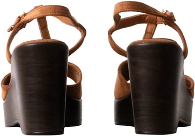 Sandalen met plateauzool en bandje van R and Be