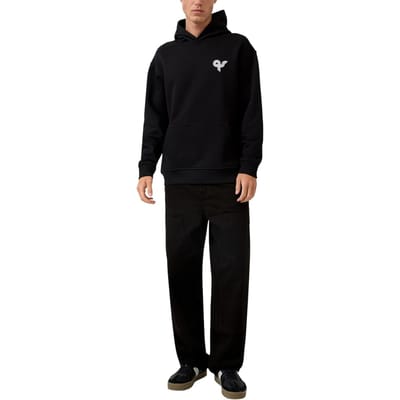 s.Oliver -qs Sweatshirts Black Größe: S | Kaputzenpullis Outlet | Herren | Schwarz