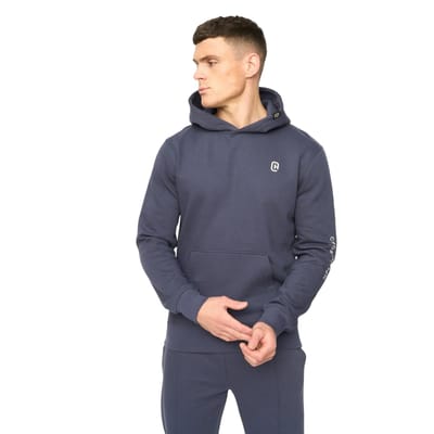Crosshatch Heren Crufton Hoodie (Marineblauw)