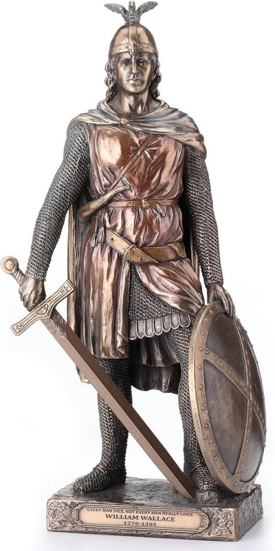 Veronese Design beeld/figuur - Schotse held Sir William Wallace - (hxbxd) ca. 29cm x 13,5cm x 11,5cm
