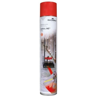 Vloermarkeerspray Durable DURALINE®, inhoud 750 ml, rood zoals RAL 3001