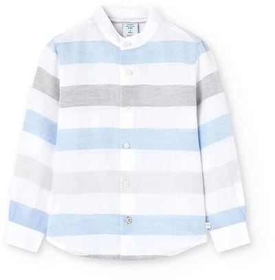 Boboli 738233 Overhemd Met Lange Mouwen Wit 5 Years Jongens