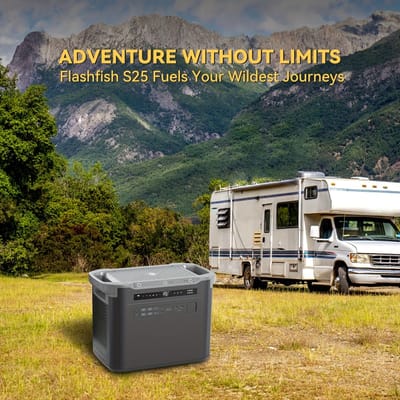 Draagbare Power Station – Mobiele Generator – Noodstroomvoorziening – Zonne-energie Generator – Camping Accu – 2000W Continu Vermogen – 1997Wh LiFePO4 Batterij – Snelladen 1,5 uur – LED Zaklamp