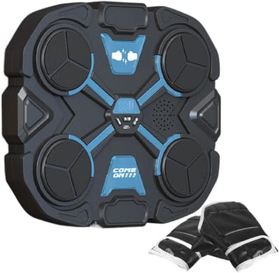Muziek Boksmachine - Slimme Bokstrainer - Thuis Sporten - Muziek Integratie - 32x28x4cm - Meerkleurig