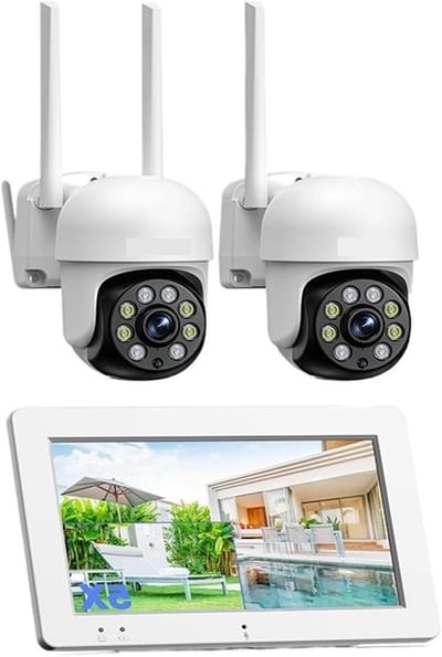 Draadloos Camera Systeem - Beveiligingscamera Set - Huis Beveiligen - AI Mensdetectie - 3MP Resolutie - Wit