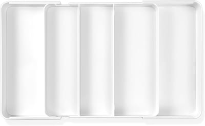 Besteklade met Lade, Verstelbare Lade-bestekinzet, Diepte 27 cm, Uitbreidbaar tot 45,5 cm, Besteklade, Besteklade-inzet Voor Het Opbergen van Bestek