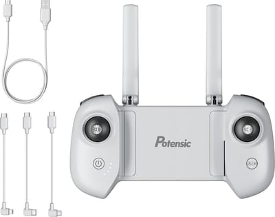 Potensic Afstandsbediening - compatibel voor ATOM , ATOM SE & ATOM LT - Inclusief Oplaadkabel en 3 Datakabels - Droneaccessoires