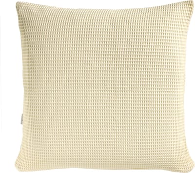 Heckettlane Kussensloop Wafel - Kussenhoes van 80x80 cm - 1 stuk - 100% Katoen - Geel