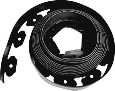 Borderrand - 20m - Gazonrand Kunststof - Flexibele perkafzetting - Tuinrand - 5cm hoog - Zwart
