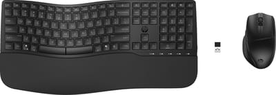 HP 680 Comfort - Draadloos Toetsenbord en Muis - Microsoft Copilot Ai toets - Azerty BE - Zwart