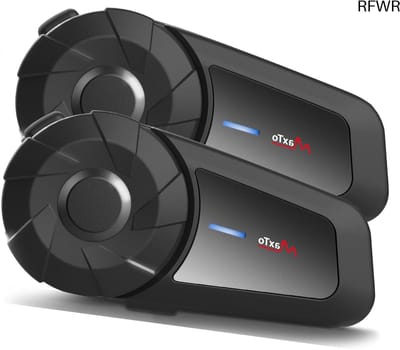Motorhelm Communicatie - Intercom Systeem - Motorrijden Communicatie - Universele Koppeling - 800 Meter Bereik - Zwart