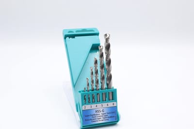 Heller 17731 3 HSS Metaal-spiraalboorset 6-delig 2 mm, 3 mm, 4 mm, 5 mm, 6 mm, 8 mm Gezamenlijke lengte 26 mm Rollenwals DIN 338 Cilinderschacht 1