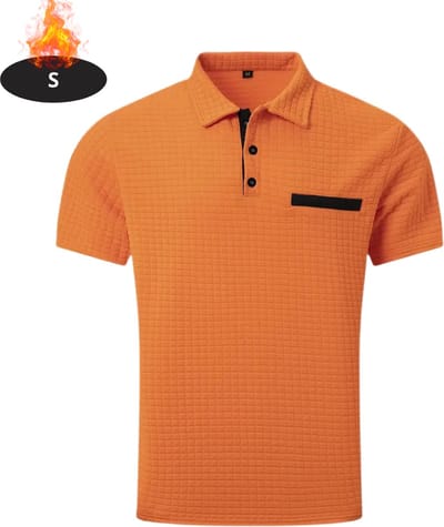 Livano Poloshirt Heren - T-Shirt Heren - Shirt - Overhemd - Polo Shirt - Oranje - S