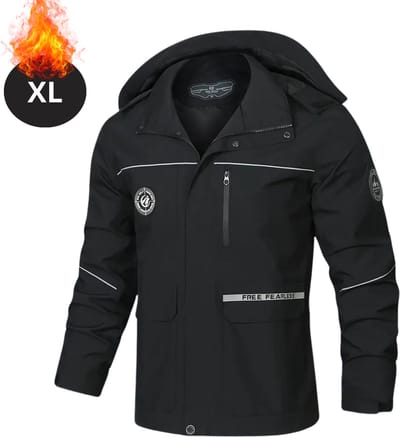 Bovista Windjas Voor Heren - Parka - Lente & Herfst - Jas - Volwassen - Windjack - Windbreaker - Outdoor - Buiten - Zwart - Maat XL